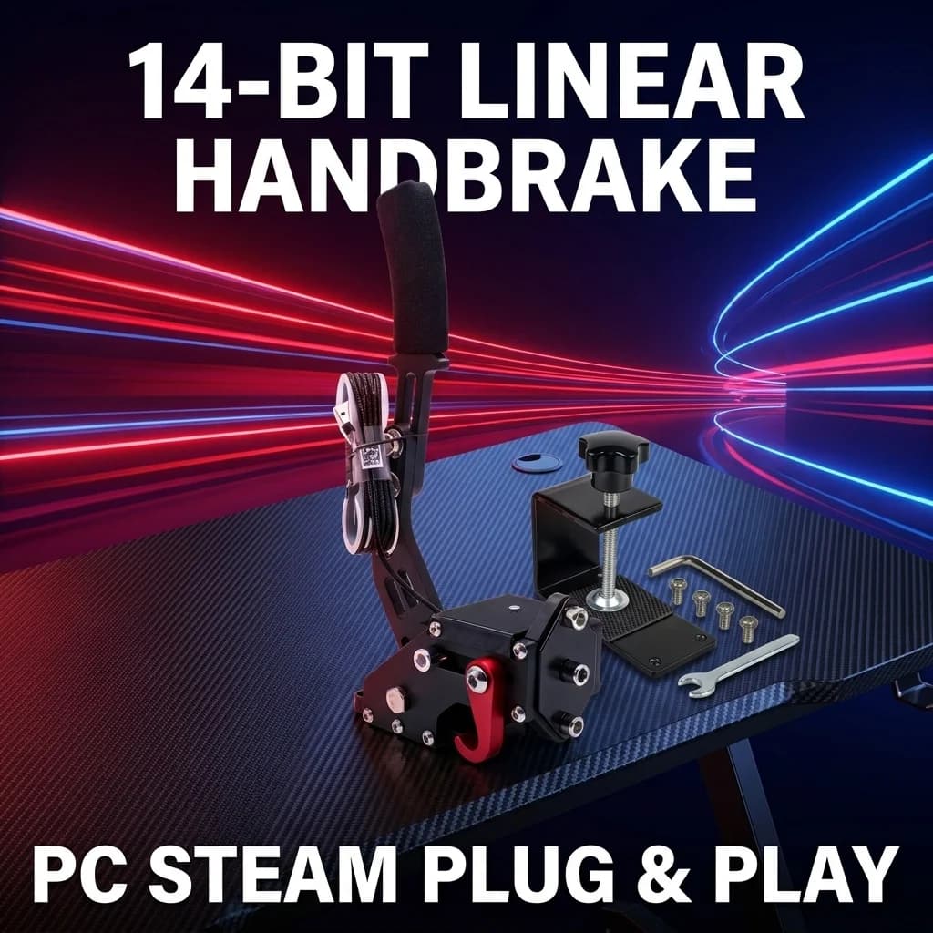 PC USB Handbrake for Sim Racing Games Drift Linear Handbrake for Logitech G29 G920 G27 Thrustmaster T300 Fanatec Steam Assetto Corsa