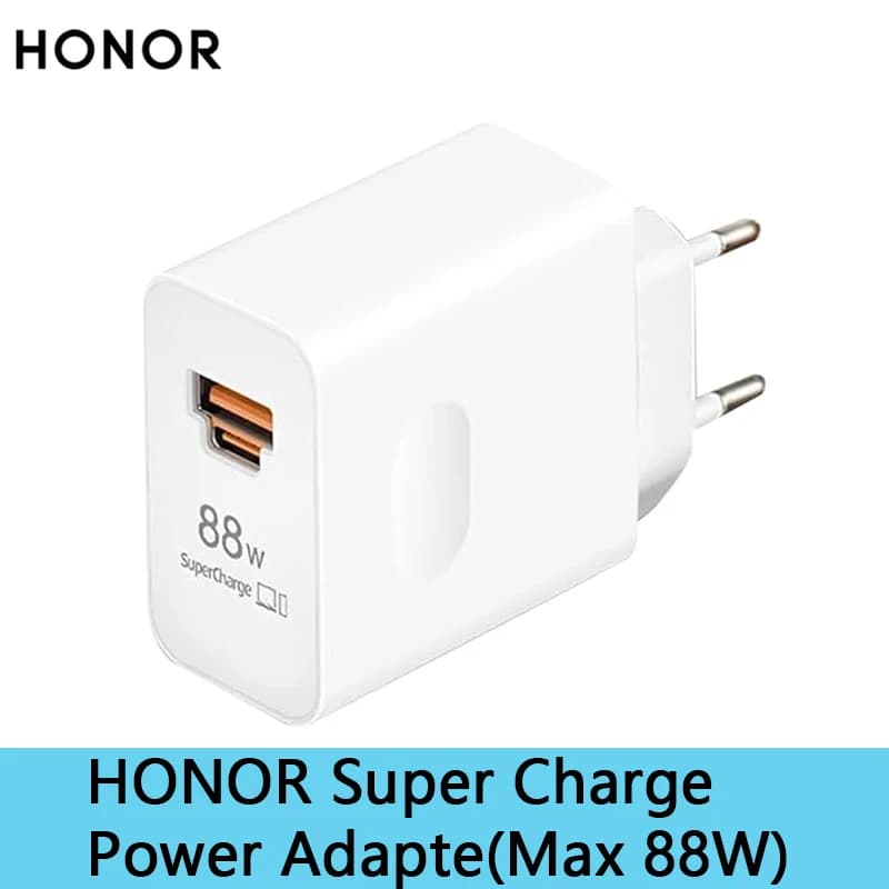 HONOR Super ChargerOriginal fast charging usb EU Charger For HONOR Magic 8 pro HONOR Magic 7 pro HONOR 400 pro 66W 88W 100W