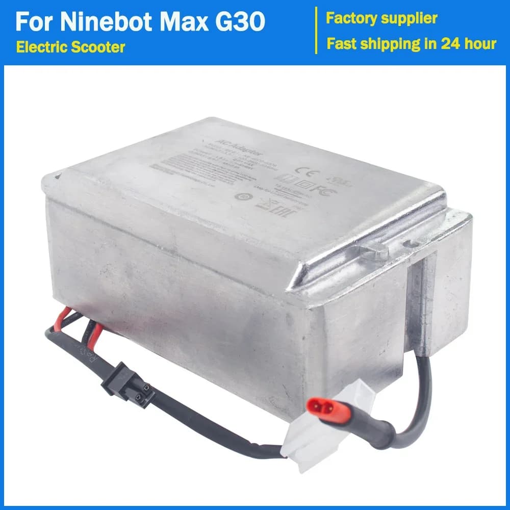 Built in Charger for Segway Ninebot Max G30 KickScooter Power Supply Electric Scooter Assembly Power Replace Spare Accessories