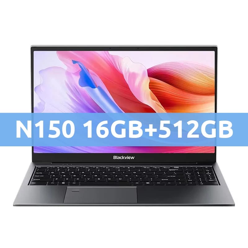 Blackview AceBook 8 Laptop 15.6"  Intel Processor N150 16GB RAM 512GB SSD + expansion up to 1TB Windows 11 Home 15.6"
