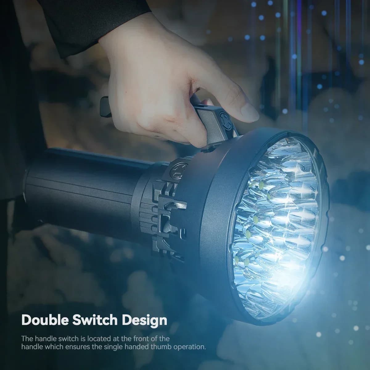 IMALENT MS32 200000 Lumen Super Bright Flashlight Range 1618m High Power Flashlight LED Rechargeable Professional Searchlight