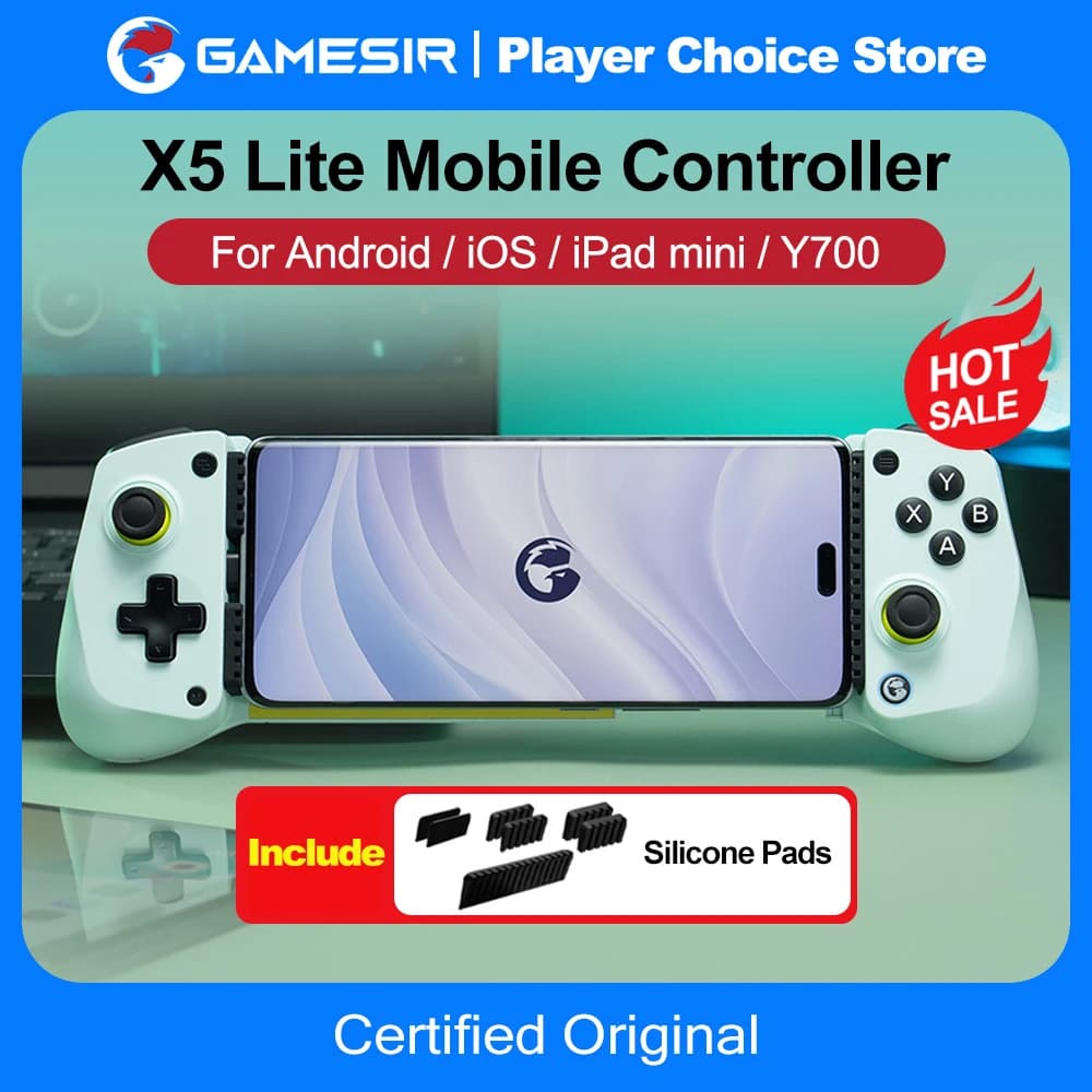GameSir X5 Lite Mobile Gaming Controller for Android & iPhone 16/15, Hall Effect Joystick Portable Gamepad