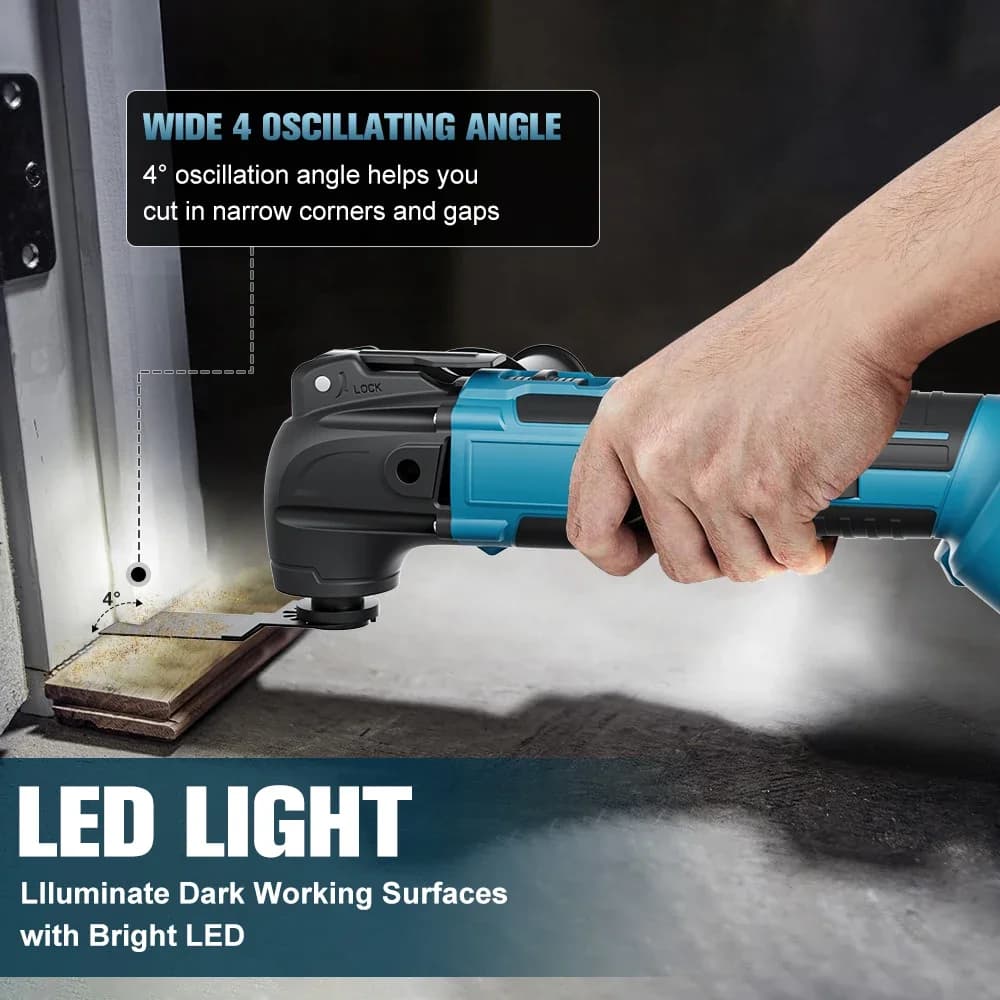 For MAKITA Quick release Oscillating Tool Brushless Multi Functional Tool Renovator Electric trimmer Compatible For MAKITA Battery