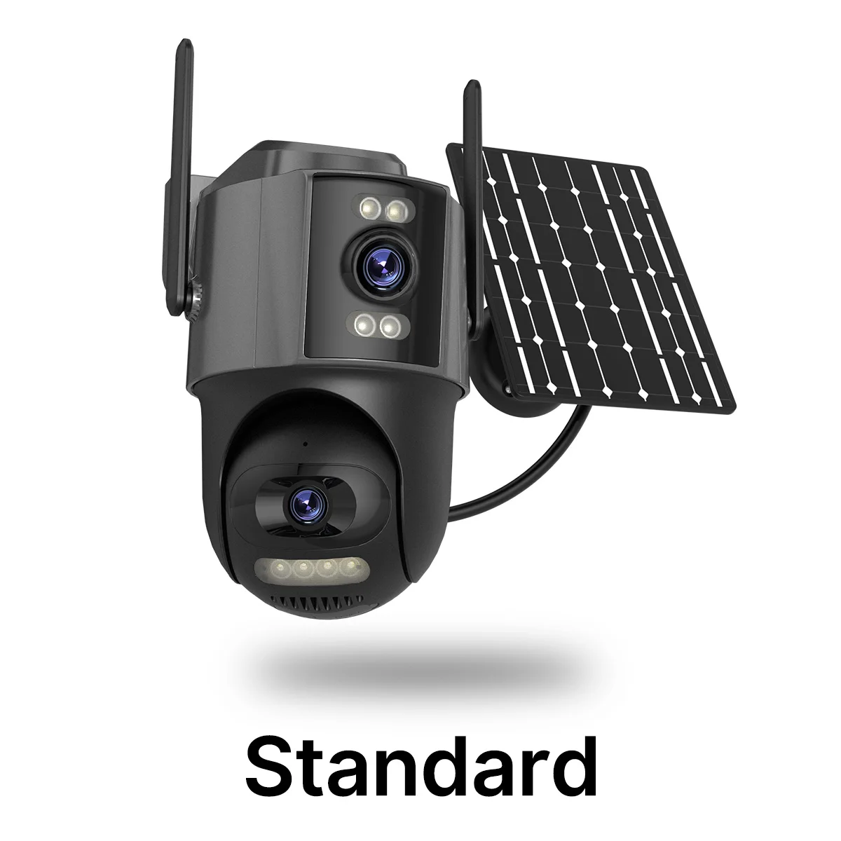 WONSDAR 4G SIM Card Solar Camera 24 Hours Video Recording Outdoor IP Cam Three Screen Auto Tracking Security Surveillance iCSee