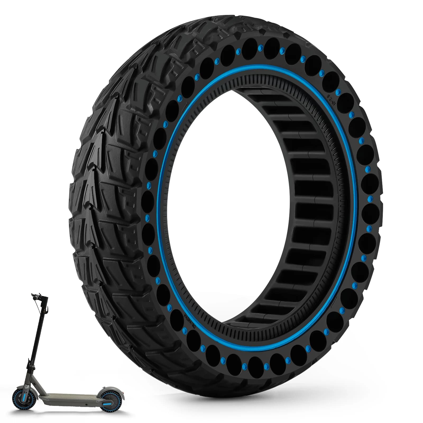 10x2.5 (60/70-6.5)Off-road Solid Tire for Ninebot G30 G30L G30D Electric Scooter Anti-slip Explosion-proof Tyre Strong Grip