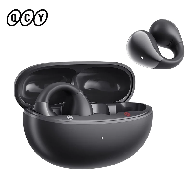 QCY Crossky C30 Open Ear Wireless Earphones Bluetooth 5.4 Spatial Audio Stable Fit OWS Earbuds 4 Mic ENC Multi-Point Connection