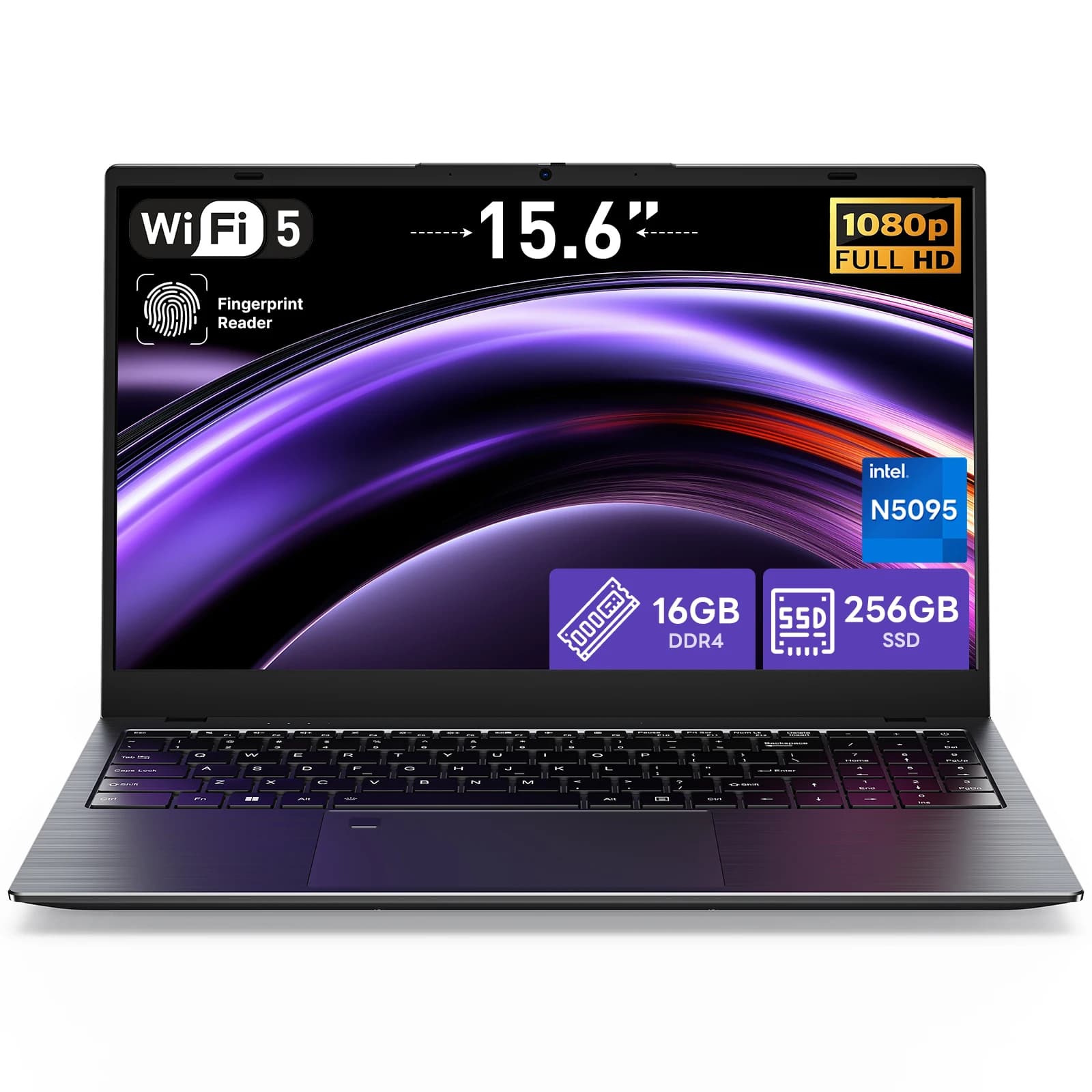 SUXI Manta Book Pro 15.6’’ Laptop, 16GB RAM+256/512GB, N5100, Win11 Pro, Free Mouse, for Study, Work, Business & Enterta