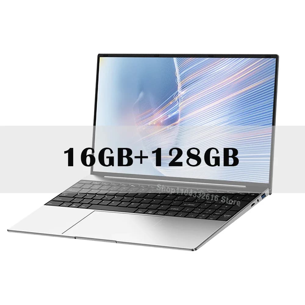 Intel N3700 Notebook Gamer 14.1" Ultra Slim Laptop 16GB RAM 2TB SSD 1920*1080 Display PC Windows 11 Office Study Computer