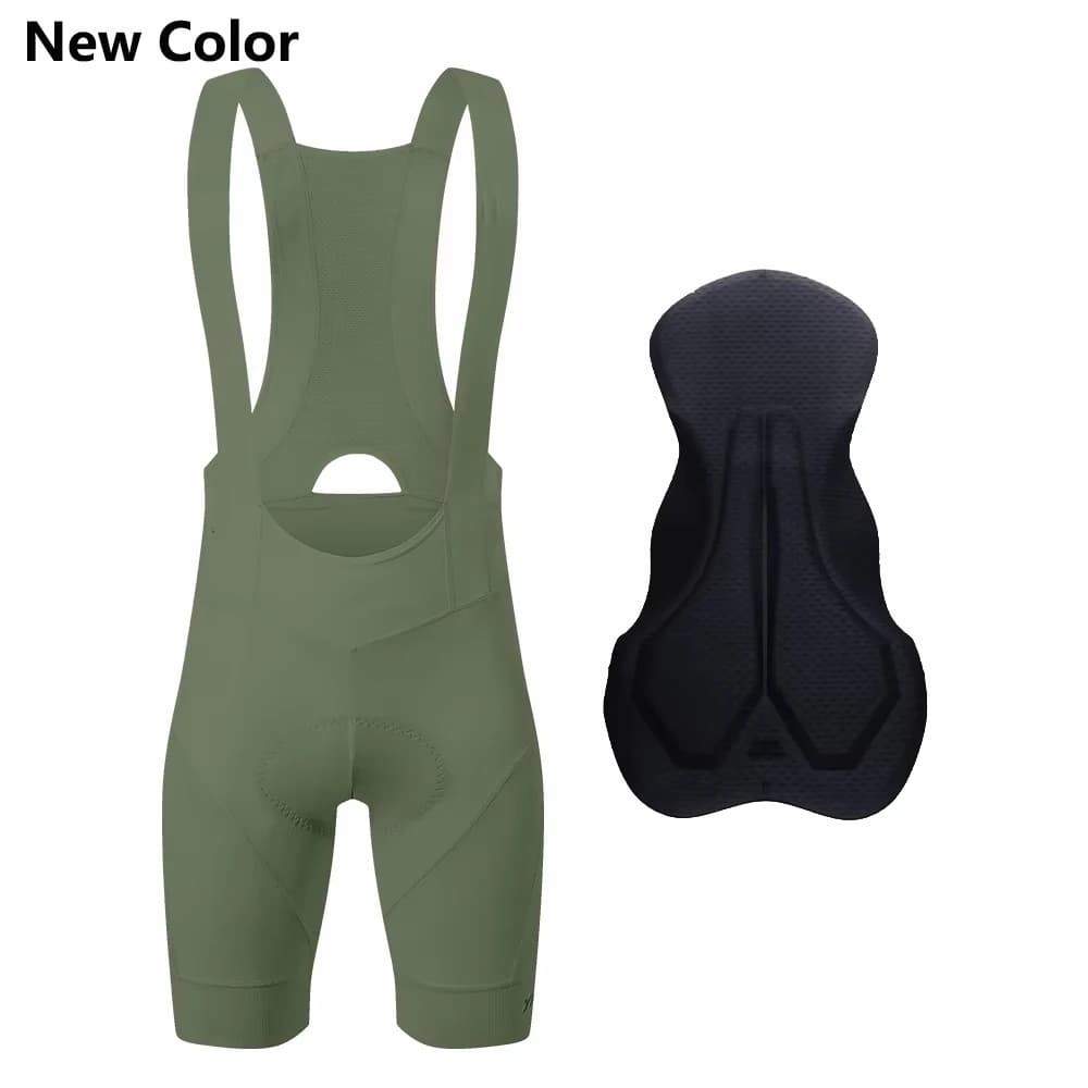 YKYW Men's Pro Team Bib Shorts Summer Outdoor Wear Breathable Bicycle Sports Clothing Tights Bike Blue Gray Bib Shorts 6 Hours