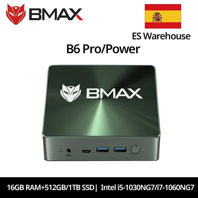 BMAX B6 Pro/Power Mini PC Intel Core i5-1030NG7/i7-1060NG7 16GB RAM 512GB 1TB SSD WiFi Bluetooth 4K Windows 11 mini pc