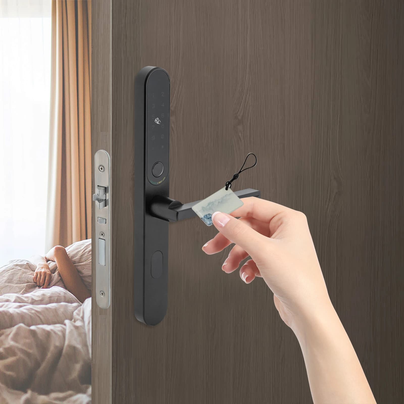 Door Lock Fingerprint Door Lock Stylish Appearance Smart Door Lock
