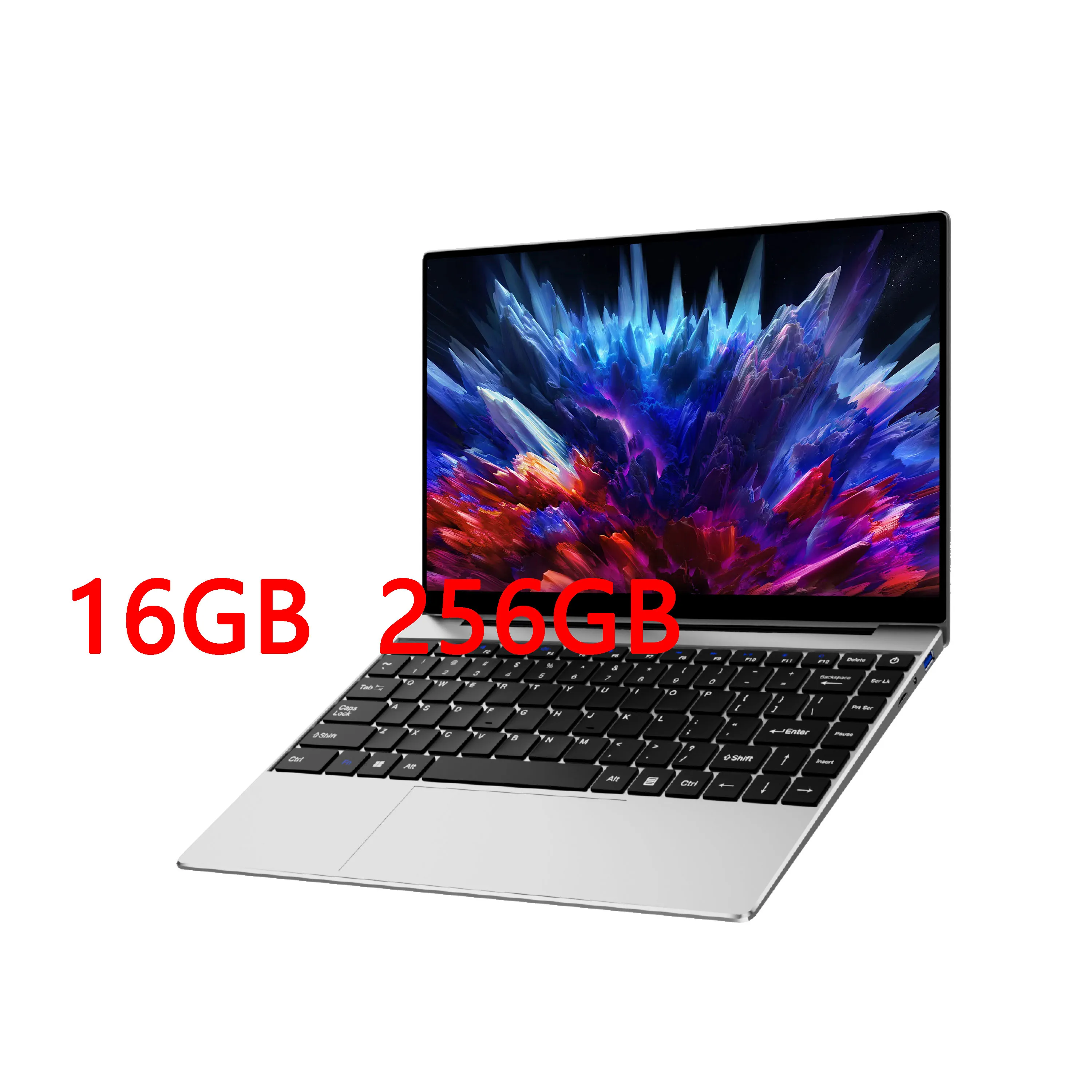 Global New Ultra Slim Laptop 14.1" 16GB RAM 2TB SSD Intel N3700/4405U Notebook Gamer 1920*1080 Display Office Study Computer PC Windows 11 Pro