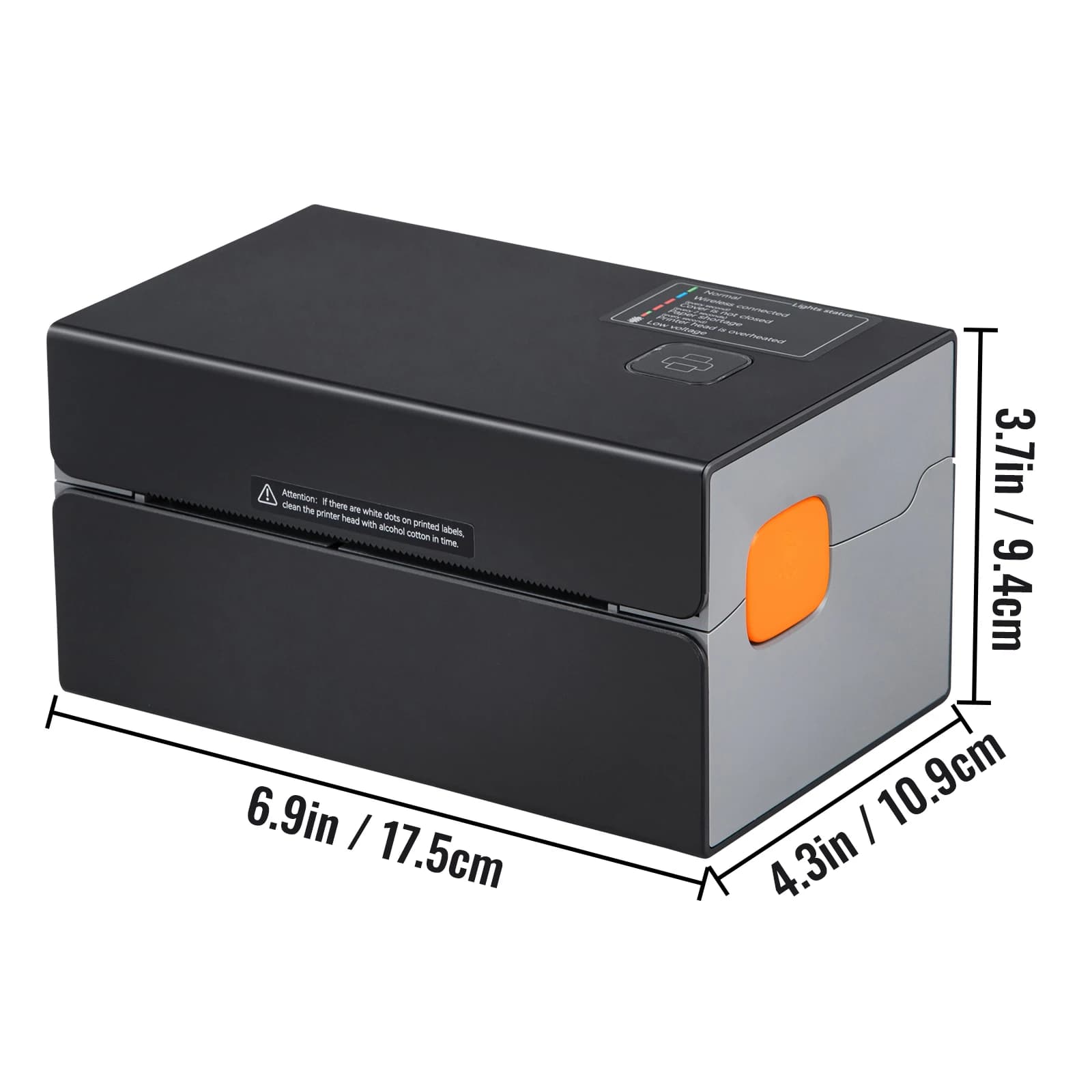 SucceBuy 300DPI Thermal Label Printer Bluetooth & Automatic Label Recognition Support Windows/Android for 4x6 Mailing Packages