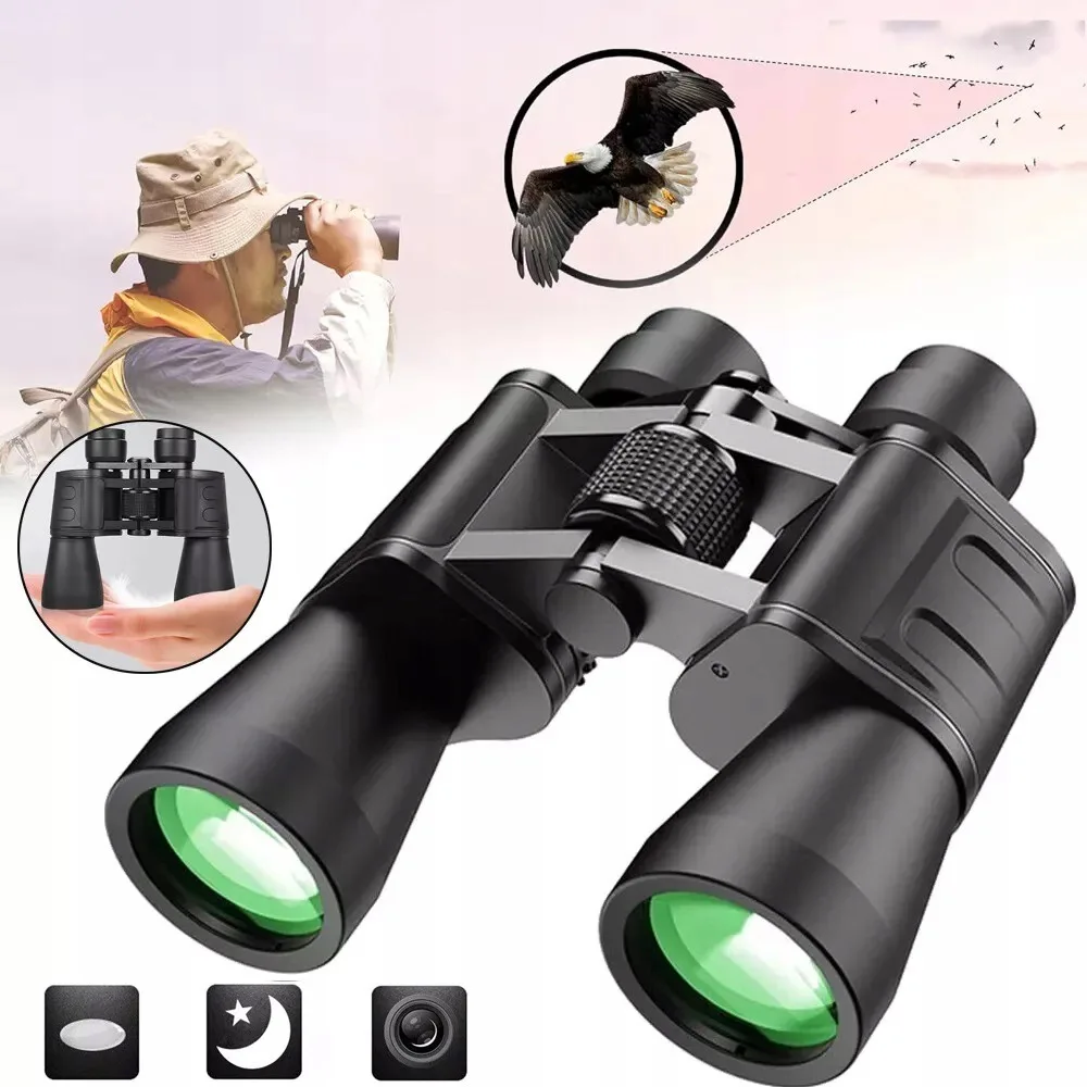 Compact Binoculars for Adults, Night Vision, Waterproof Binoculars for Bird Watching Camping Travel Cruise Hiking Sports Stargazing, Ideal Birthday Gifts