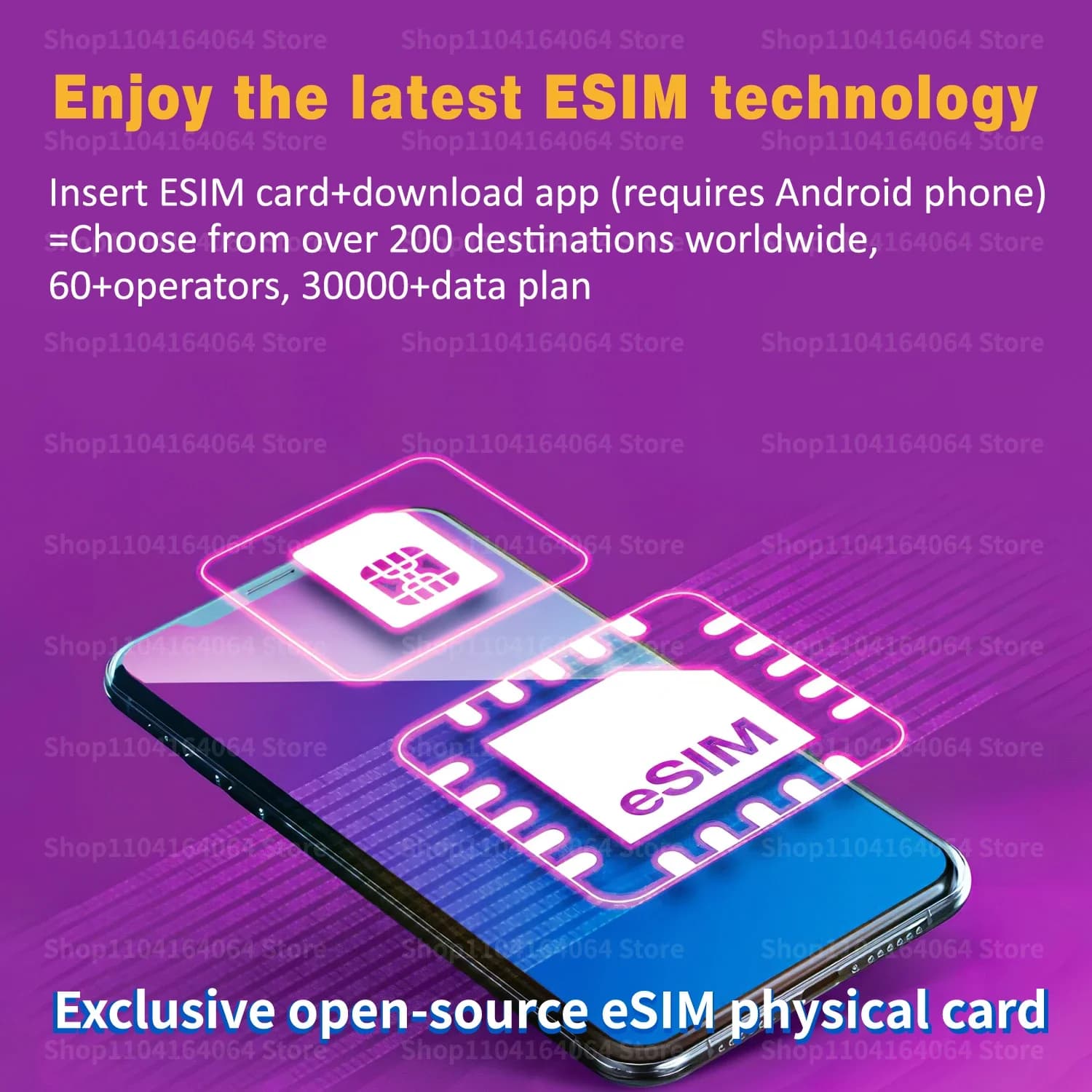 Open Source ESIM Physical Card EasyEUICC Unlimited Write Storing 30 Phone Numbers for IPhone and Android