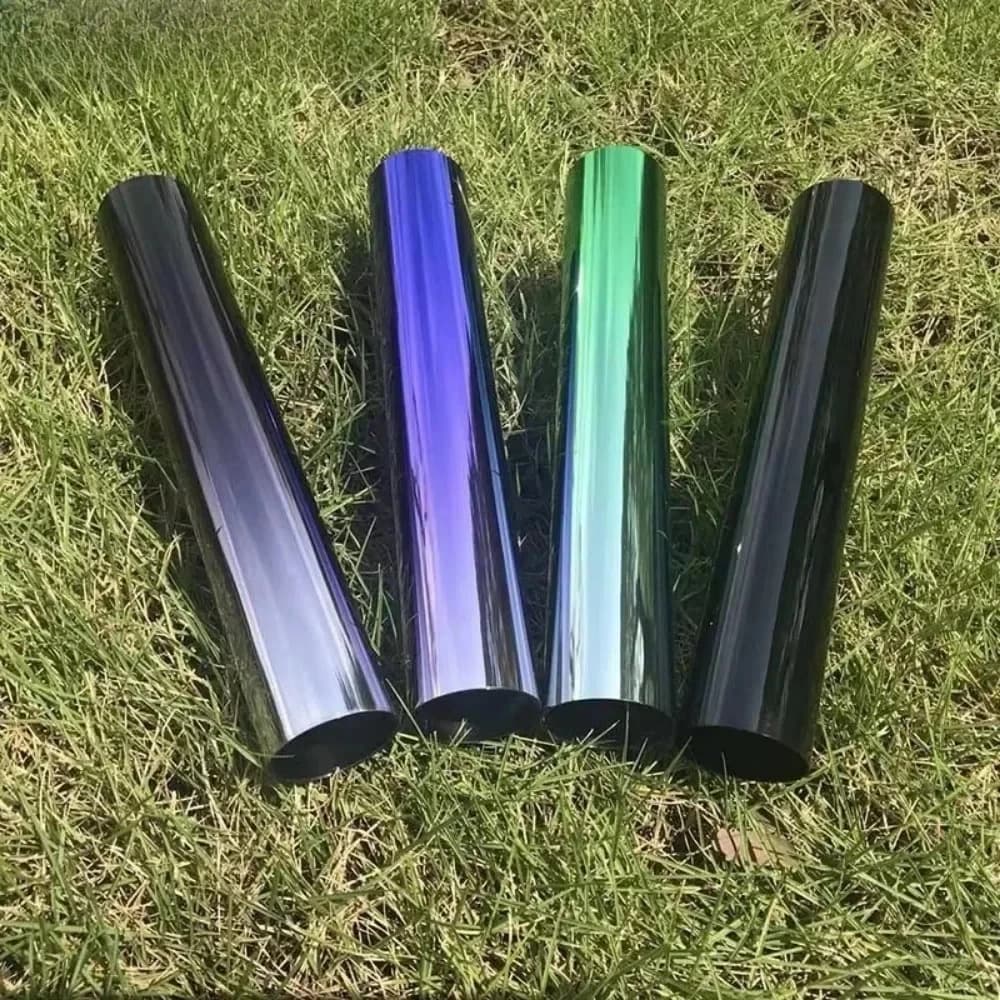 Car Front Windshield Sunshade Protective Film Dyeing Film Heat Insulation Sun Protection Universal Color Changing Film 20X150cm
