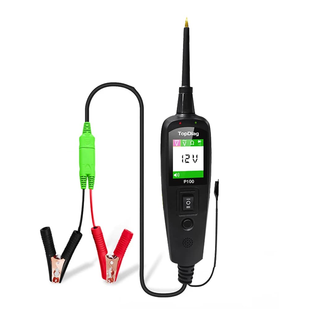 2026 JDiag P100 Automotive Circuit Tester Car Voltage Detector Electrical System Probe Kit AC DC 12V 24V Car Diagnostic Tool