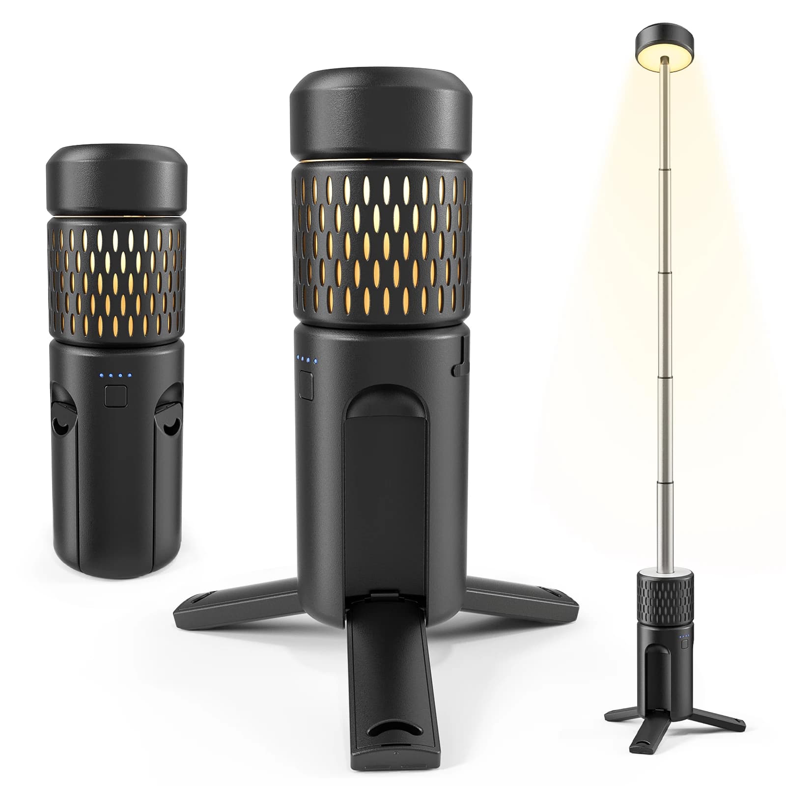 Telescopic Camping Lights,Portable Camping Lanterns With Storage Bag,Emergency Light For Outdoor Adventure, Baustrahler Led Akku