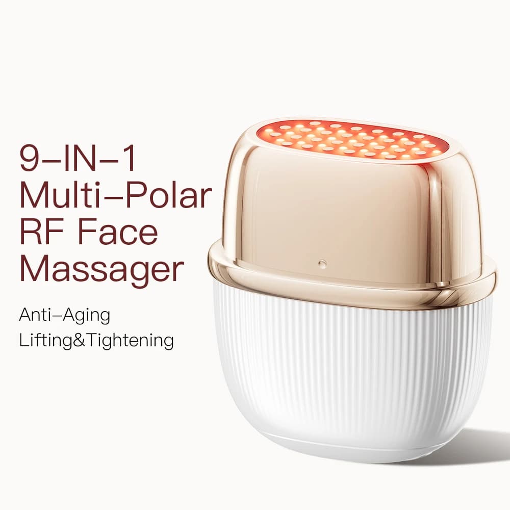 ANLAN Multi-Polar RF Beauty Device Skin Tightening Anti-Aging Wrinkle 3Color LED  Skincare 24K Gold Face Radiofrequency Massager