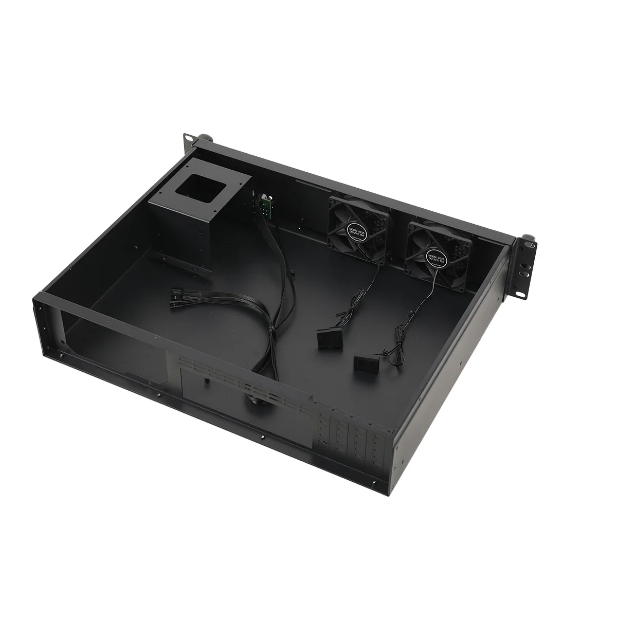 2U Chassis Aluminum Panel Ultra Short Industrial Control Server Chassis Data Storage Motherboard Server Case
