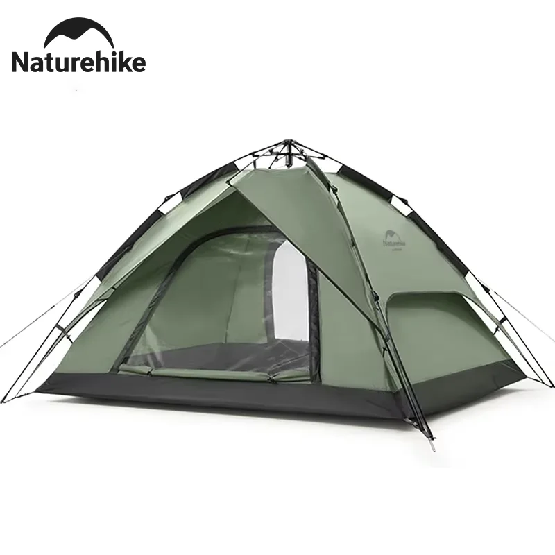 Naturehike camping One-touch Tent 3-4 Person Travel Family Sun Shelter Portable Automatic Fishing Tent Outdoor Picnic Camping Tent