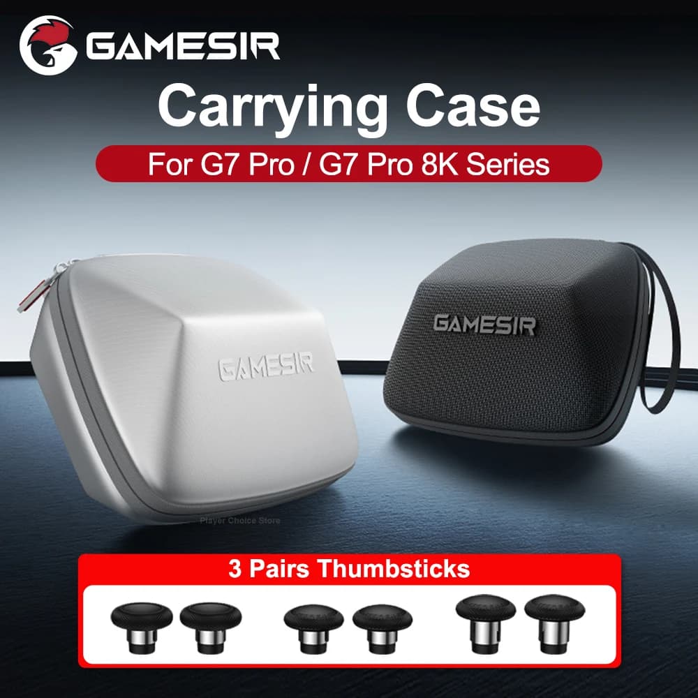 GameSir G7 Pro Carrying Case for G7 Pro 8K Aimlabs Champion Nioh 3 Series Wuchang Edition with 3 Pairs Swappable Joysticks Caps