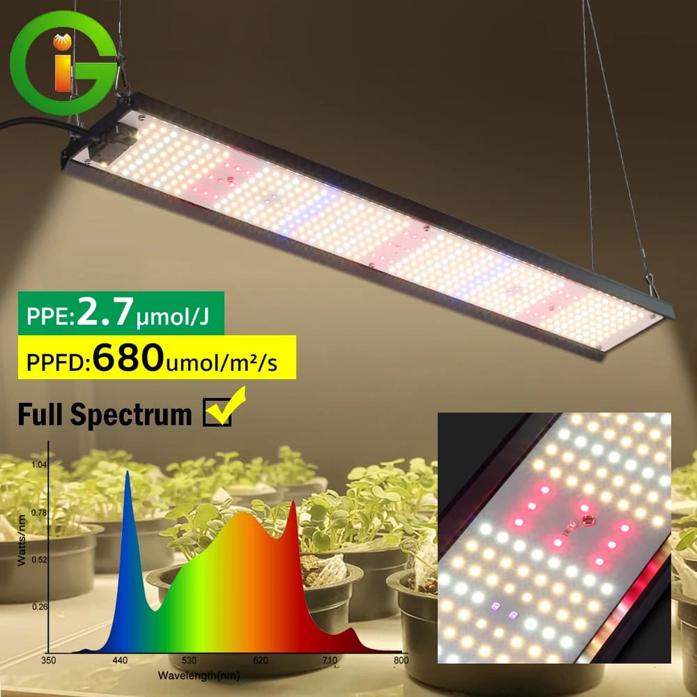 Indoor and Outdoor 85W LED Growth Lamp Dimmable Full Spectrum Lamp Plant Hydroponic Growth Lamp With Adjustable Rope