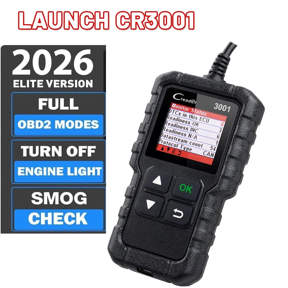 LAUNCH CR3001 Automotive OBD2 Diagnostic Scanner Car Check Engine Light OBD Code Reader Lifetime Free Update pk ELM327