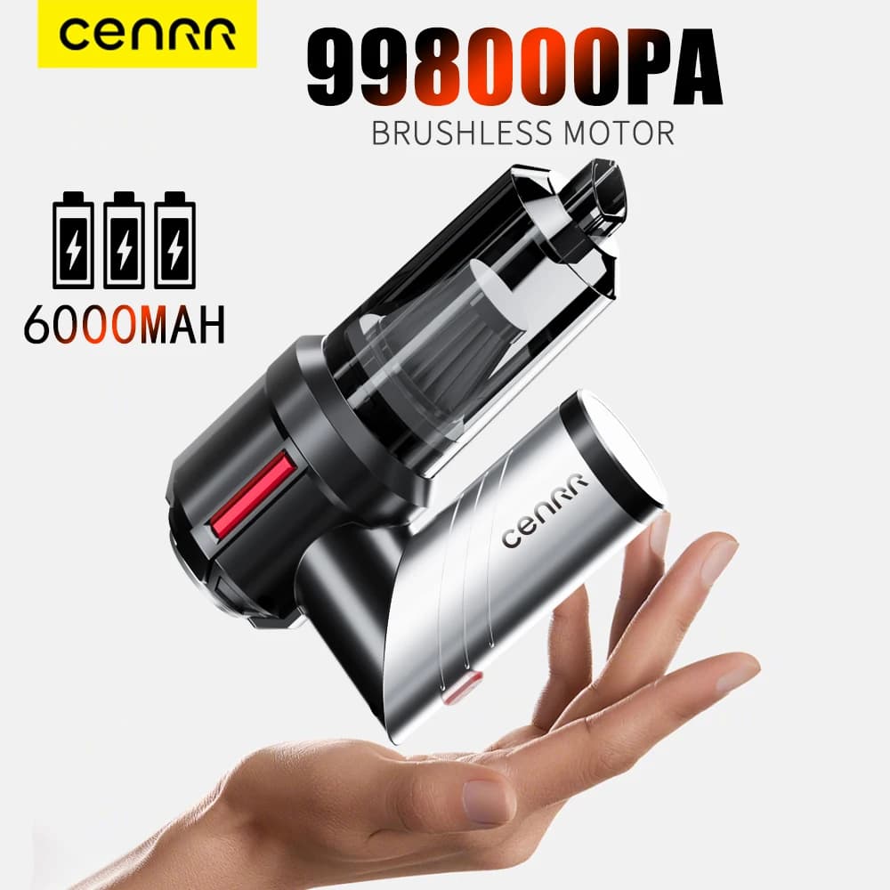 CENRR Car Vacuum Cleaner Mini 998000PA Powerful Cordless Portable Vacuum Cleaner for Home Appliance Handheld Blower Car Cleaner