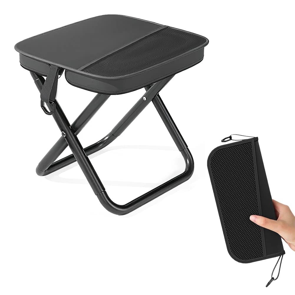 Camping Stool,Folding Stools for Adults, Lightweight Mini Collapsible Stool for Hiking, Fishing and Picnic, Hold Up to 120kg