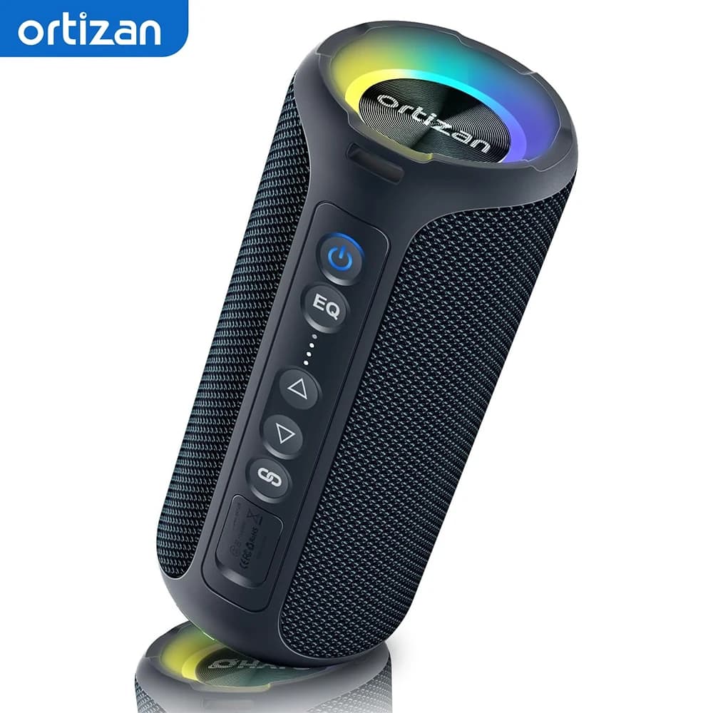 Ortizan Bluetooth Speakers 40W TWS Portable Speaker with Stereo Sound Bass, Bluetooth 5.3 Wireless USB Type C Outdoor, 6600mAh