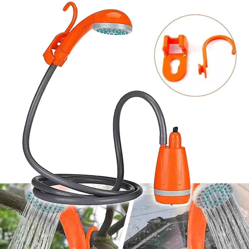 Handheld Shower Head, Portable Camp Shower Head, Portable Outdoor Shower Head for Camping, Hiking, Traveling