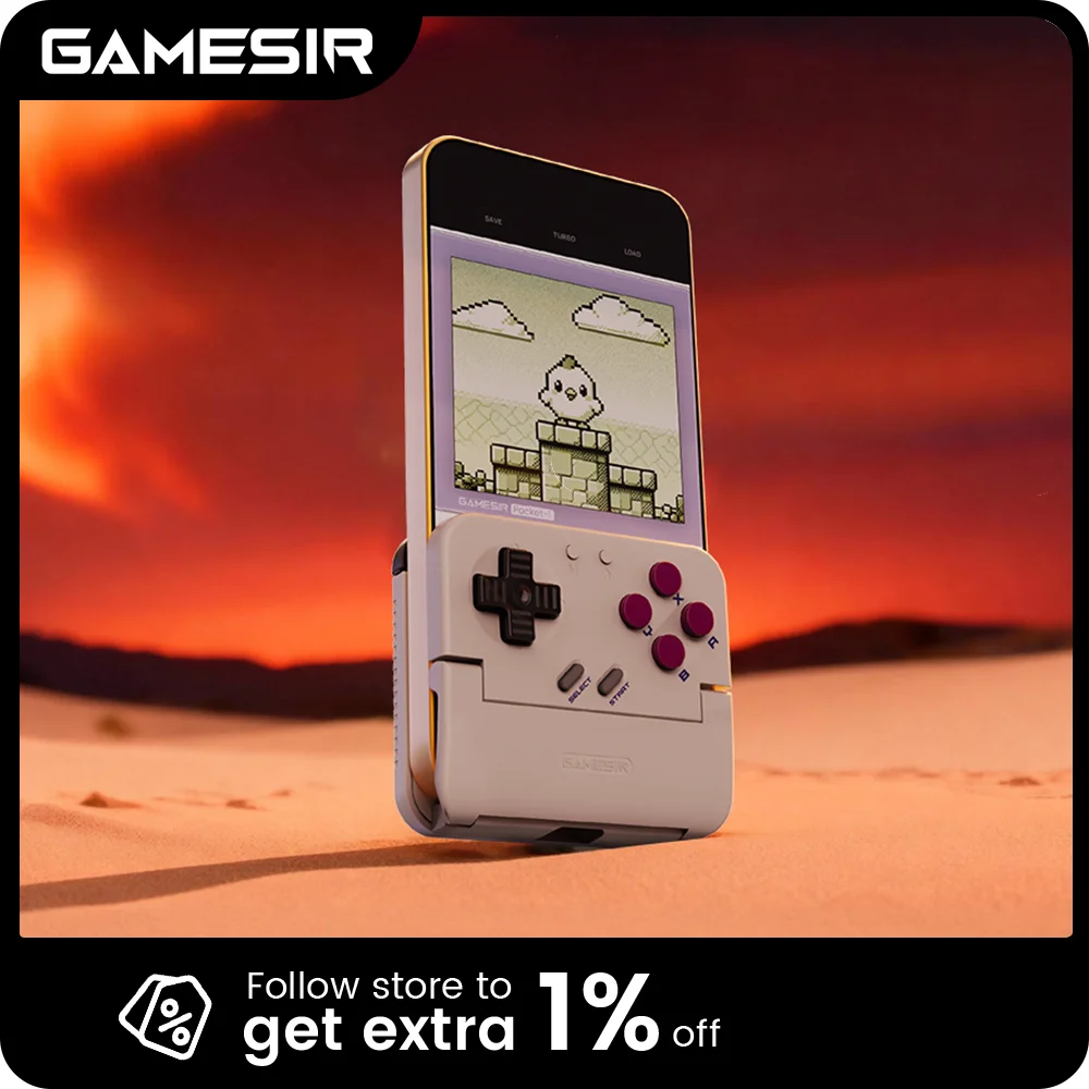 GameSir Pocket Taco Gaming Mobile Controller, Portable Retro Gamepad, Lightweight Bluetooth Vertical Handheld for Android