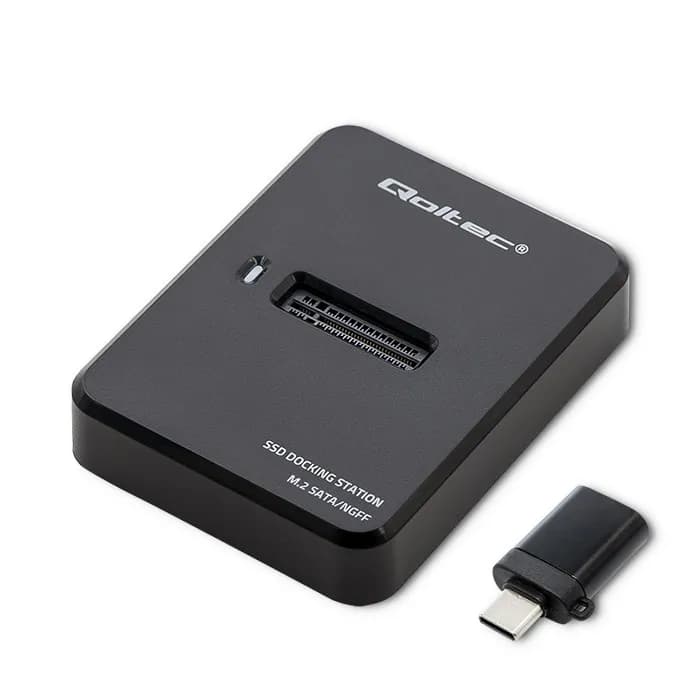 Qoltec M.2 SATA SSD Docking Station | NGFF | USB 3.1