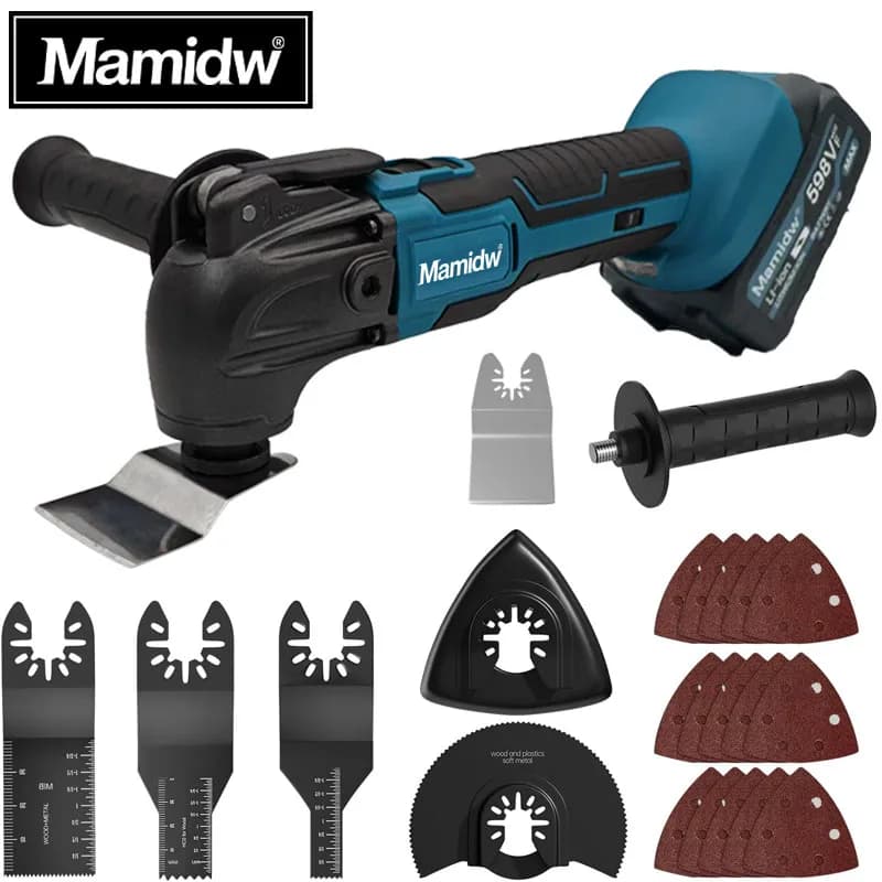 Trimming Cutter: 6-Gear Settings, 18/20V Li-Ion Battery, 340-326mm Length, Multi-Use for Sawing, Cutting, Shoveling For Makita 18v Battery