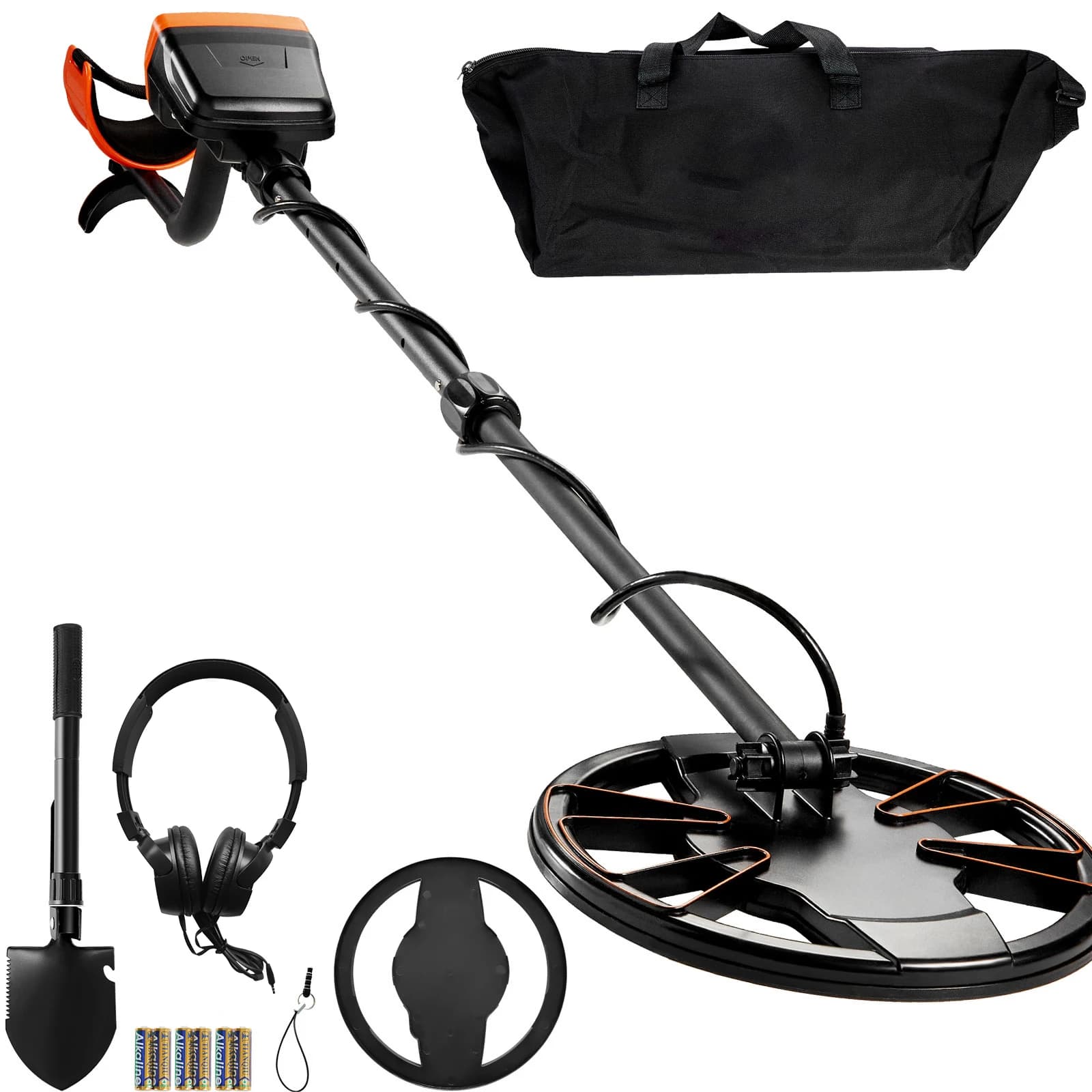 SucceBuy Metal Detector for Adults & Kids 10Inch Waterproof Search Coil + LCD Display 7 Modes Adjustable 41''-52'' Aluminum Stem