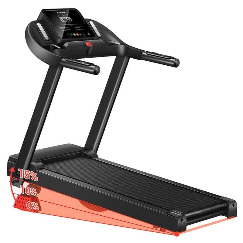 ROBORE P9 Foldable Treadmill for Home, 14KM/H Max Speed, 3.0HP Brushless Motor, 136kg Weight Capacity, Heart Rate Sensor