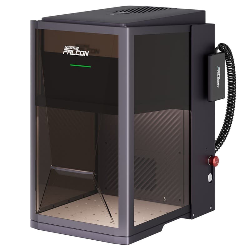 Creality Falcon T1 20W Diode Laser Engraver, 0.001mm Ultra-High Precision, 175×175mm Working Area, 10000mm/s Engraving Speed, Class 1 Safety, Smart Camera, Wi-Fi & USB, Multi-Material Support