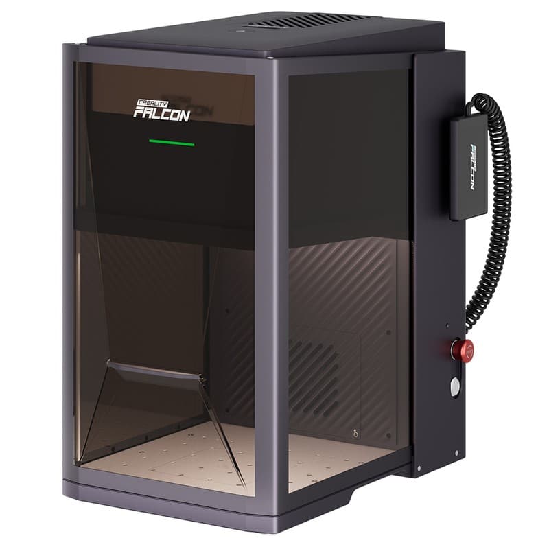 Creality Falcon T1 40W Diode Laser Engraver, 0.001mm Ultra-High Precision, 175×175mm Working Area, 10000mm/s Engraving Speed, Class 1 Safety, Smart Camera, Wi-Fi & USB, Multi-Material Support