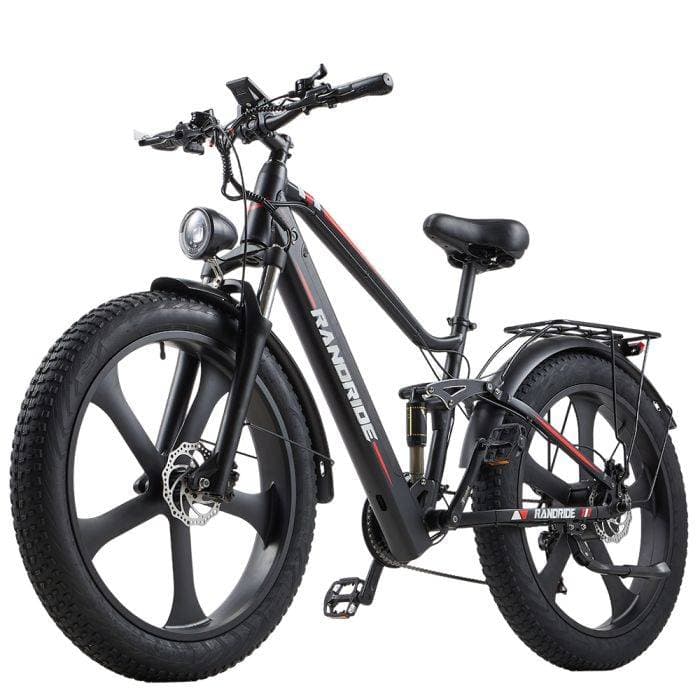 [EU Direct]RANDRIDE YX90M Electric Bike 1000W Motor 48V 13.6Ah Battery 26 Inch Fat Tire Bicycle 90km Range 150kg Max Load